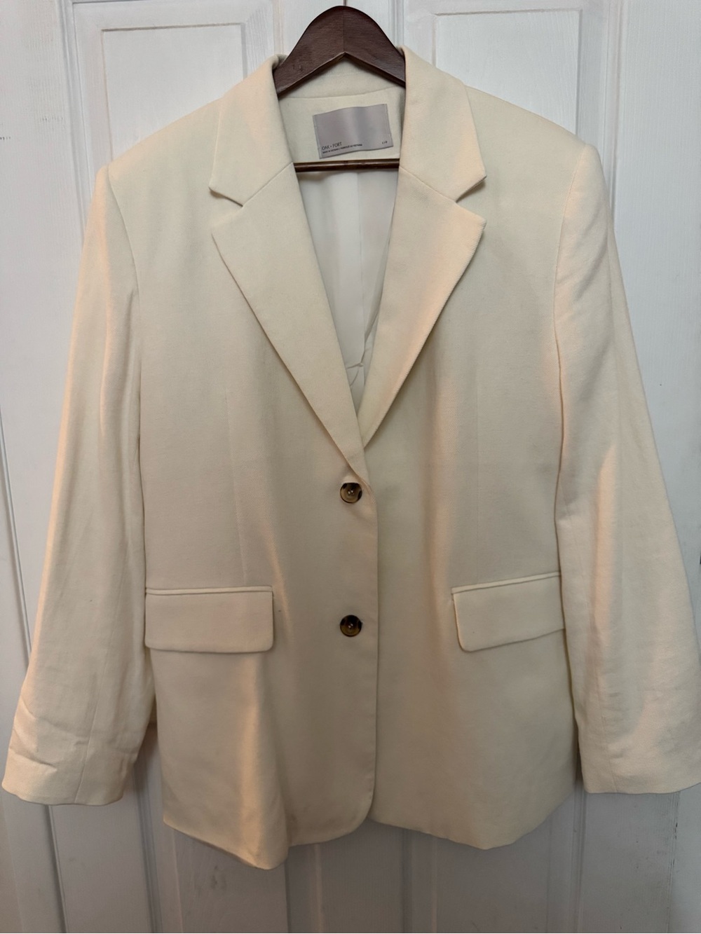 Oak and Fort Classic Cream Women's Blazer Jacket